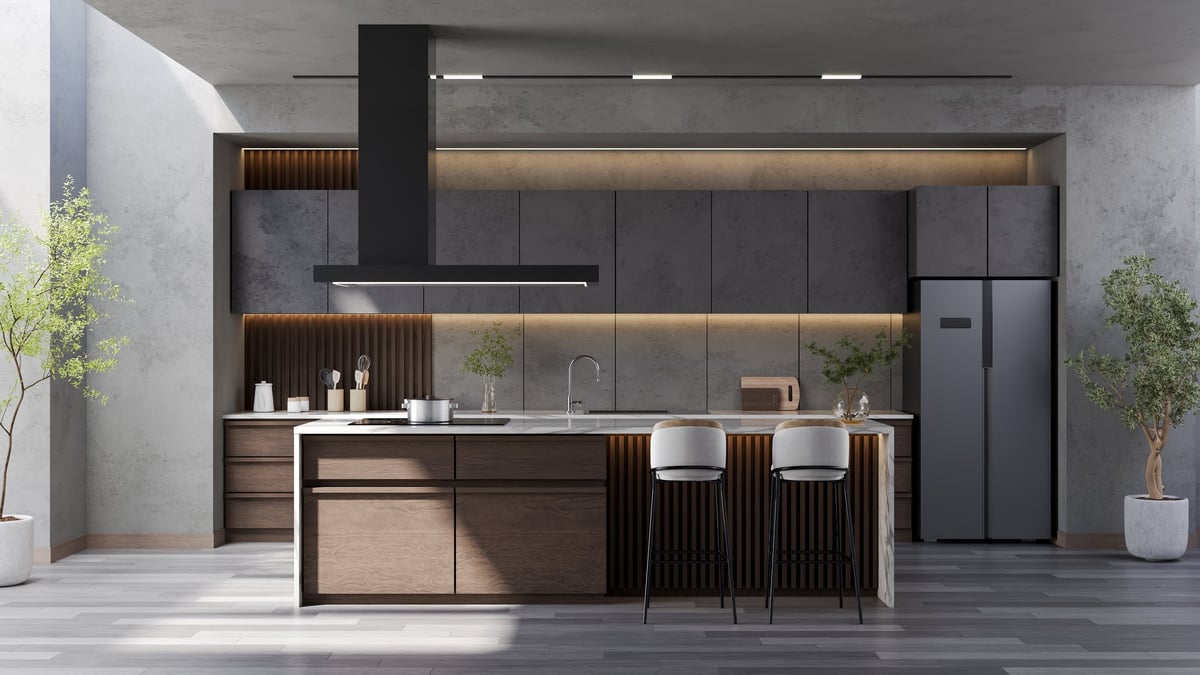 3D kitchen design visualization in Pensacola showroom