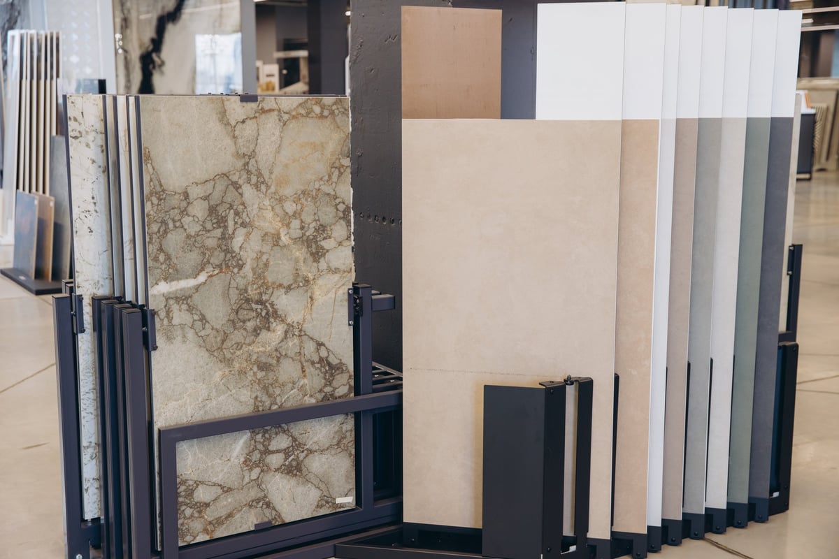 Flooring showroom tile display Pensacola Florida
